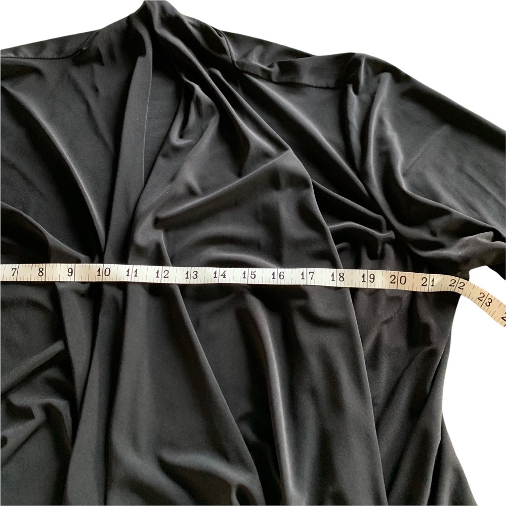Black Waterfall Blazer with 3/4 Sleeves * Large - Picture 6 of 11